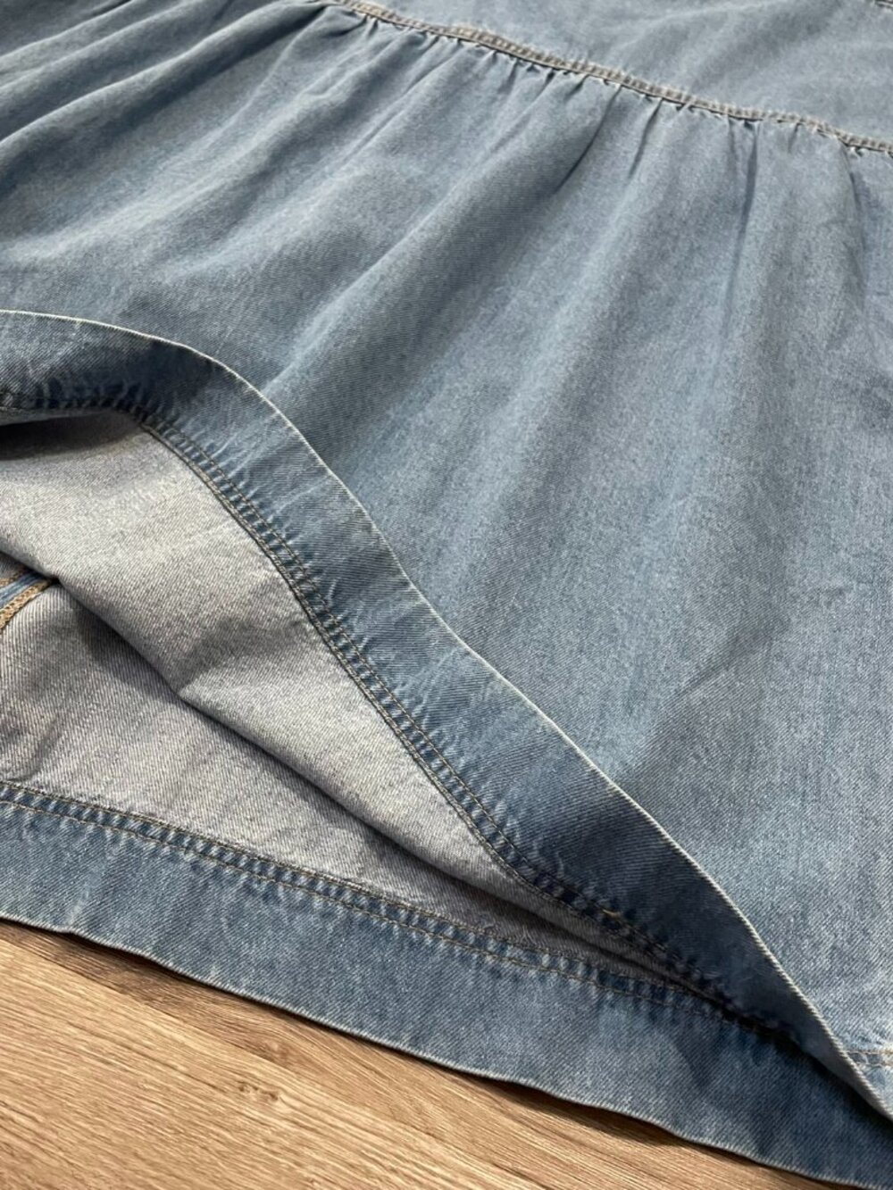 Denim Midi Skirt - Picture 9 of 13
